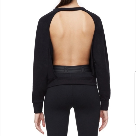 Good American Open Back Sweatshirt - Picture 1 of 5